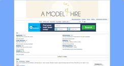Desktop Screenshot of amodel4hire.co.uk