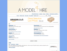 Tablet Screenshot of amodel4hire.co.uk